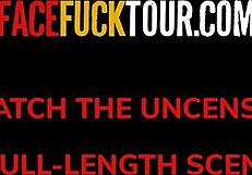 Busty Mila Garcia Gags on Monster Cock in Face Fuck Tour