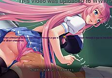 Feel the intense emotions in hentai classroom anal fingering and squirting