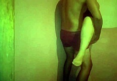 Sexo con la venezolana, he whispers to the horny prostitute.