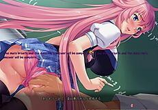 Feel the intense emotions in hentai classroom anal fingering and squirting