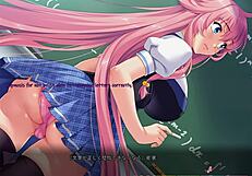 Feel the intense emotions in hentai classroom anal fingering and squirting