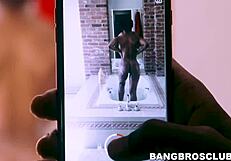 amazing ebony handles big black cock with blowjob and pussy fucking