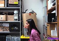 Horny officer deepthroats emily before banging