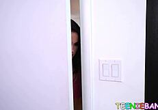 teen stunner megan rain bent over for jmacs big dick slam