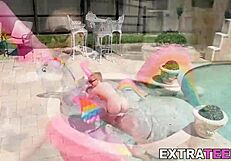 Petite Redhead Gets Facial During Outdoor Suck And Fuck With Monster Cock In Pov