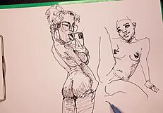 Artist Captures Sexy Models' Emotions