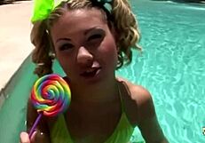 Blonde Cutie Gets Anal Plowed Before Meeting