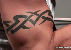 Hot gay twinks give hardcore blowjobs and fuck passionately!