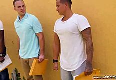 Nude gay anime men engage in intense sex with drill sergeant