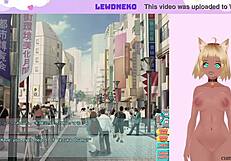 Vtuber Lewdneko Intensely Masturbates While Playing Go Go Nippon Part 4