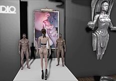 fallout 4 teen brunette gets wild in cartoon hentai action