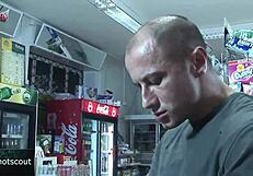 Italian Slut Fucked in Supermarket