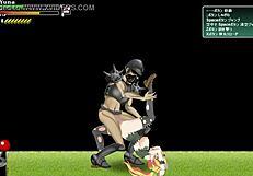 Cute Blonde Hentai Girl Fucks Many Soldiers in Battle