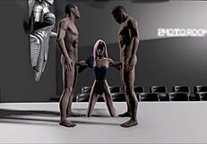 fallout 4 teen brunette gets wild in cartoon hentai action