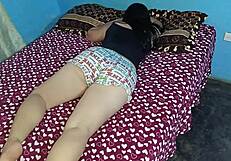 My stepmother stayed in my room without underwear, so I fucked her ass and came in her pussy.