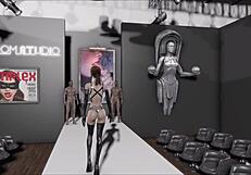 fallout 4 teen brunette gets wild in cartoon hentai action