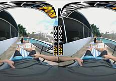 Enjoying a relaxed day off with gianna grey in virtual reality