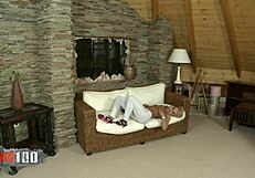 Blonde teen gets fucked by monster cock, ending in cumshot