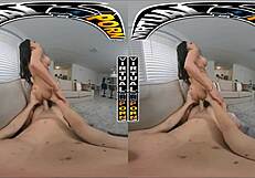 Enjoying a relaxed day off with gianna grey in virtual reality