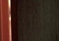 Solo blonde babe in shower masturbates her shaved pussy teasingly