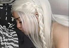 Hey, White Wolf OFC, Want This Blonde to Suck You Dry?