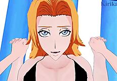 Intimate Desires Explode with Sui-Feng, Soifon, and Rangiku Matsumoto in Bleach Hentai Creampie Scene.