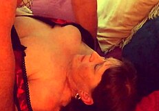 Granny in Lingerie and Corset Reaches Orgasm from Hardcore Pussy Fucking