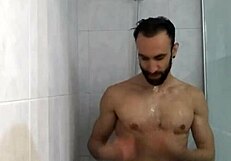 Showering with My Straight Friend and His Big Cock