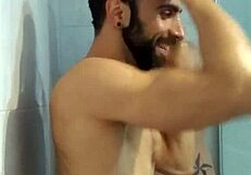 Showering with My Straight Friend and His Big Cock