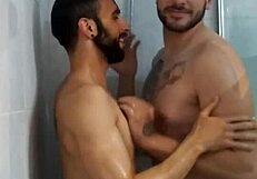 Showering with My Straight Friend and His Big Cock