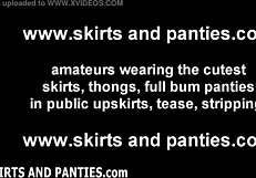 I tease you with my panties in the field