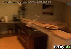 Pretty Teen Facial with Elizabeth Bentley Cumshot Blast!