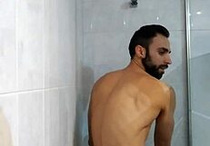 Showering with My Straight Friend and His Big Cock