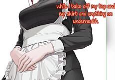 I, Makina, play a teasing game with you, edging in femdom bondage