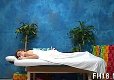 Relaxing massage turns into intimate session