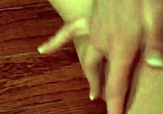 Brooke Adams' first porn: tattooed guy gropes her wet pussy.