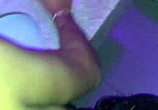 I fucked my blonde crossdresser in the club bathroom with her big black cock