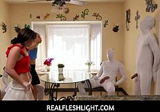 I love using Alexis Tae and Whitney Wright as free use furniture in this fetish fantasy