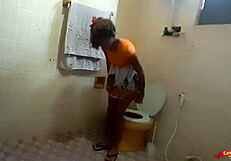 Caught My Stepdaughter Masturbating in Bathroom and Took Her Tight Ass