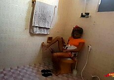 Caught My Stepdaughter Masturbating in Bathroom and Took Her Tight Ass