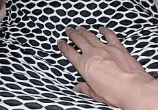 I encounter my cute stepsister touching her wet pussy without panties in POV