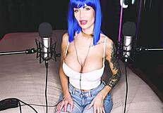 in this asmr session, she guides you to a hands-free orgasm with dirty talk and cum on her big tits