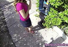 Teen Blows Cock In Public Bathroom Before Fucking