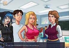 Summertime Saga Blonde College Game