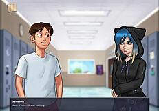 Summertime Saga Blonde College Game