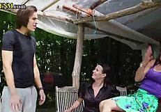 british cfnm mistresses sucking subject outdoors in threeway