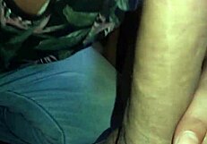 Gay blowjob with small tits in narrative scene