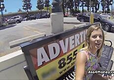 Fantastic Bigtit Teen 18+ Gets Picked Up And Receives Intense Blowjob Before Hardcore Fucking With Big Cock