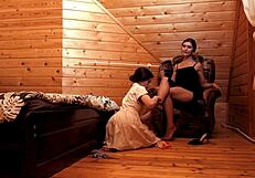 they made me be their pet slut cinderella with wet pussy licking