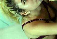 Blonde Teen 18+ Gives Homemade Blowjob In Kitchen With Sucking Action